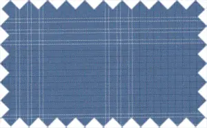 Kashmir Blue/White Plaids, 100% Polyester