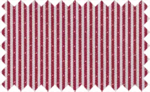 Dark Red/White Stripes, 100% Polyester. Shiny Stripes