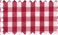 Maxican Red Checks, 100% Cotton