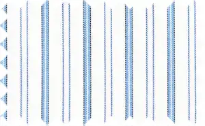 Jordy Blue/White/Black Stripes, 100% Cotton