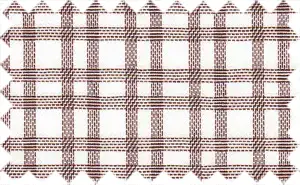 Morocco Brown/White Checks, 100% Cotton