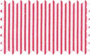Cardinal Red/White Stripes, 100% Polyester
