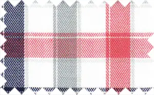 Camouflage Green/Froly/Black/White Checks, Cotton/Polyester Blends