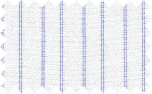 Havelock Blue/White Stripes, 2Ply 100% Cotton