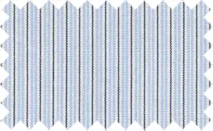 Tropical Blue/Black/White Stripes, 2Ply Cotton