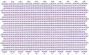 Palatinate Purple/White Horizontal Lines, 2Ply Cotton/Polyester Blends