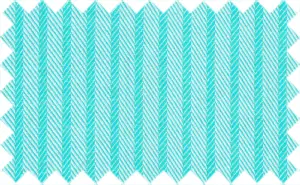 Bright Turquoise/White Stripes, 100% Cotton