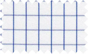 Midnight Blue/White Windows Pane Checks, 2Ply Supima Cotton