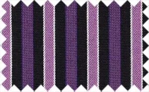 Royal Purple/Wisteria/Midnight Blue/Black/White Stripes, 100% Cotton