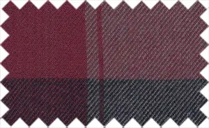 Wine Berry/Gray/Black Checks, 100% Cotton