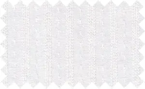 White on White Textured Stripes, Cotton/Polyester Blends