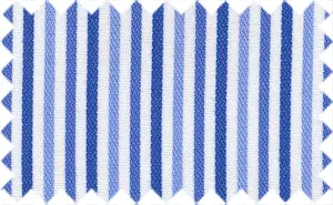 Dark Blue/Cerulean Blue/Jordy Blue/White Stripes, Cotton/Polyester Blends