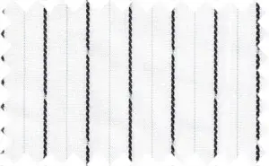 Black stripes over off-white, Cotton/Polyester Blends