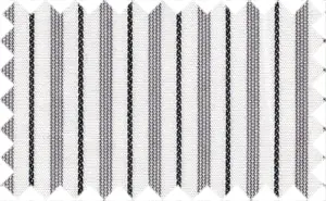 Storm Gray/Black/White Stripes, Cotton/Polyester Blends