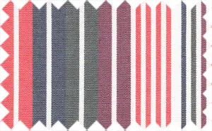 Midnight Blue/Dark Green/Plum Orange/White Stripes, 100% Cotton