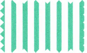 Shamrock/White Stripes, Cotton/Polyester Blends