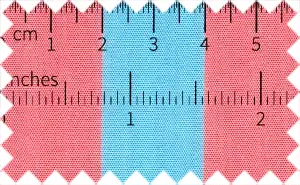 Coral Pink/Light Sky Blue Wide Stripes, 100% Cotton