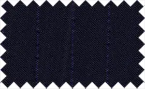 Midnight Blue/Medium Blue Stripes, Crease resistant polyester
