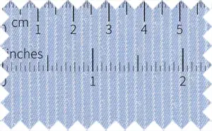 Cornflower Blue/White textured stripes, 2Ply 100% Cotton