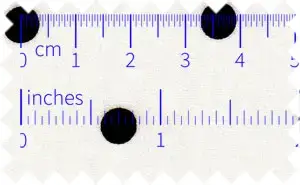 White on Black Polka Dots, 100% Cotton