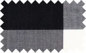 Black/White Wide Checks, 100% Cotton - Thin summer fabric - Burberry shirt replica