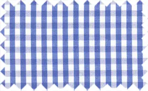 Blue/White 2Ply Cotton Checks, 2Ply cotton with a soft feel.