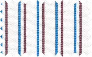 Boston Blue/Falcon Brown Stripes, 100% 2Ply  Cotton - Basket weave