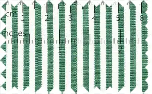 Como Green/White Stripes, 100% Cotton