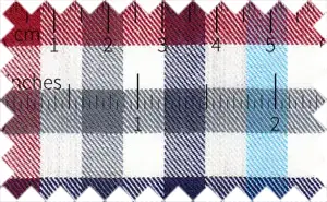 Midnight Express/Old Brick/Maya Blue/Storm Gray/White Checks, 100% Cotton