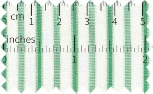 Medium Sea Green/White Stripes, 100% Cottton