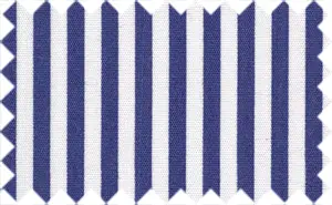 Resolution Blue/White Stretchable Stripes, Cotton/Polyester Blends