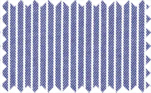 Kimberly Blue/White 2Ply Stripes, 2Ply 100% Cotton