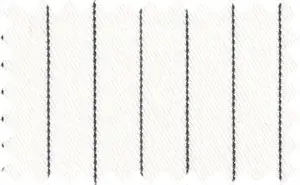 Black Pinstripes over off-white, 2Ply 100% Cotton