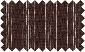 Morocco Brown/White Stripes, Cotton/Polyester Blends