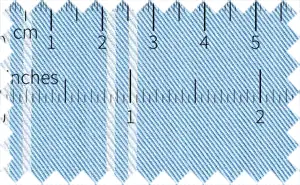 Pale Cornflower Blue/White Stripes, 100% Cotton