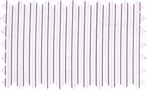 Purple/White Stripes, 60% Cotton/40% Polyester