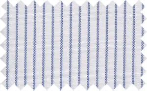 Mariner Blue/White Pinpoint Stripes, Cotton/Polyester Blends - 2Ply pinpoint