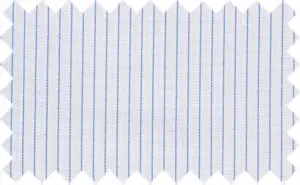 Portage Blue/White Pinstripes, Cotton/Polyester Blends