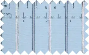 Black/White Stripes over Light Steel Blue Wide Stripes, 100% cotton