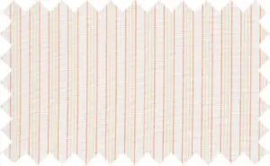 Terracotta Red/Beeswax Yellow/White Stripes, 100% Polyester