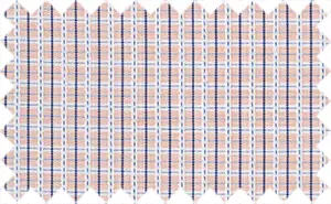 Shilo Red/Firod Blue/White Checks, 35% cotton/65% polyester rnNot a breathable fabric.rnBest for winter.