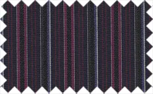 Cosmic Purple/Gray/Black Stripes, 85% Polyester/15% Cotton