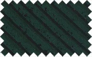 Black diagonal lines over dark green, Flax linen with shiny surface.