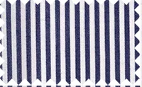 Oxford Blue/White Stretchable Stripes, 80% cotton, 20% spandex