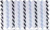 Black/White/Light Steel Blue textured stripes, 100% cotton